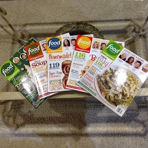 Food Network Magazines, 5 lot - 2013.